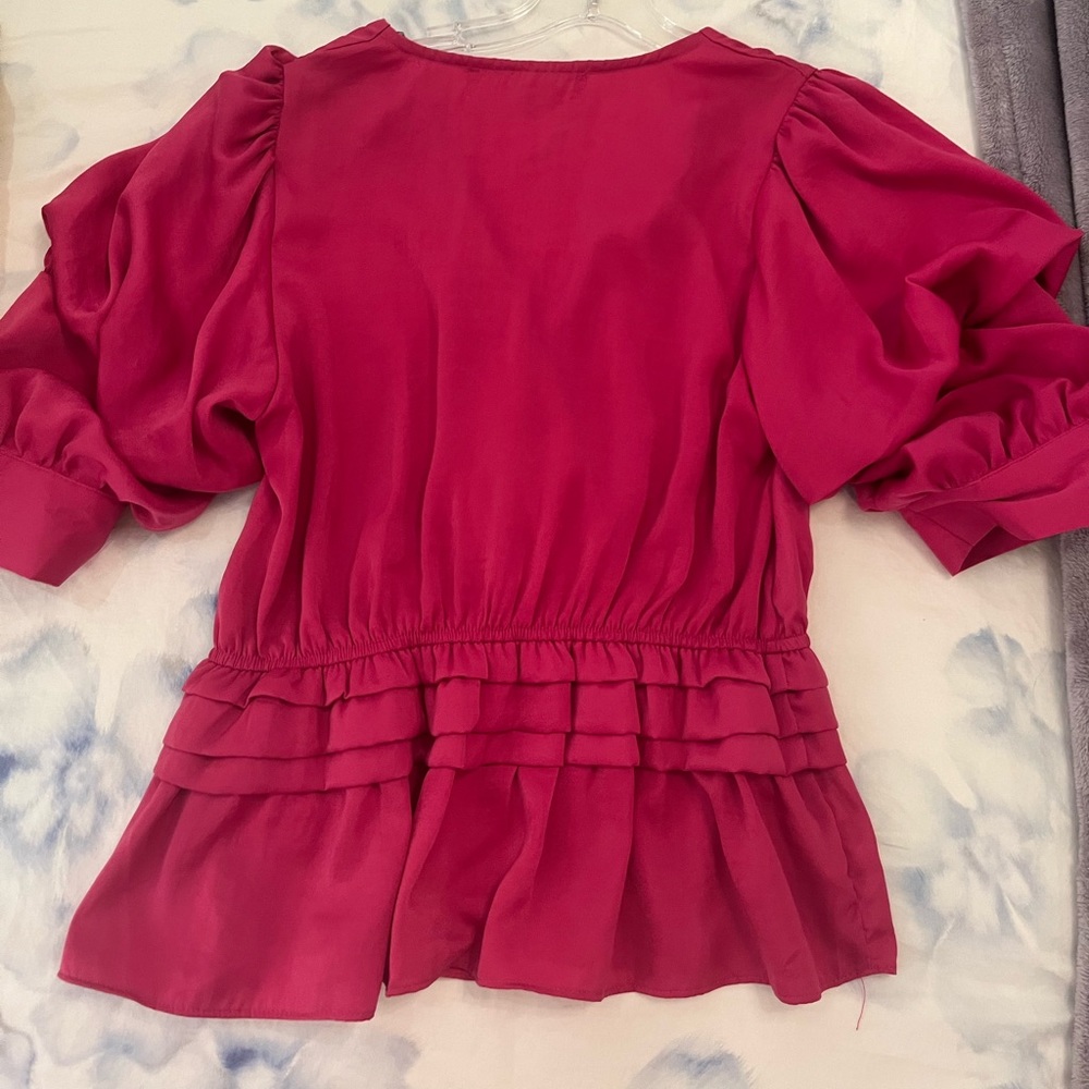 Impeccable Pig Pink Ruffle Top - Picture 4 of 5